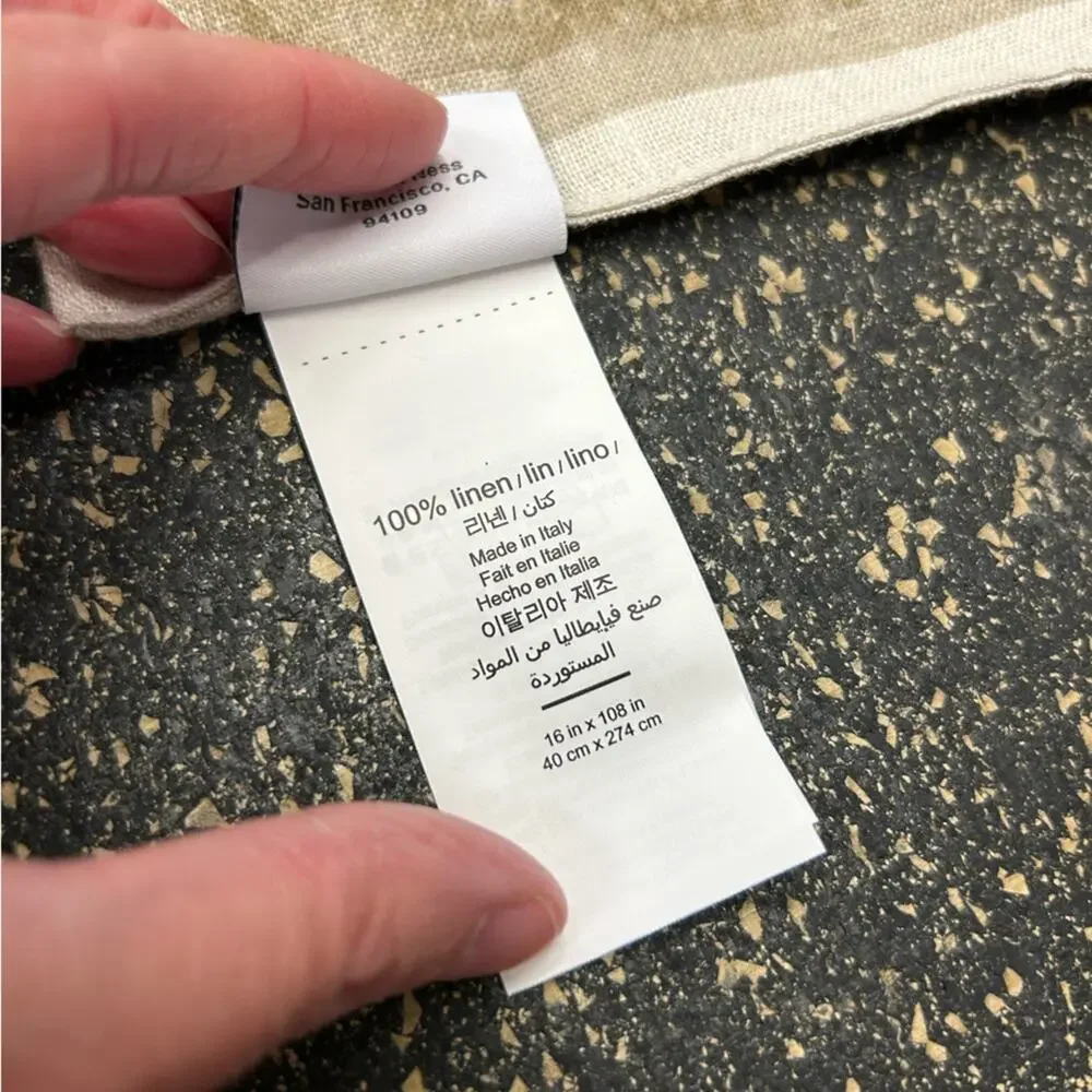 Williams Sonoma Volaille Table Runner 16 x 108 + 4 Napkins 100% Linen Ducks NWT